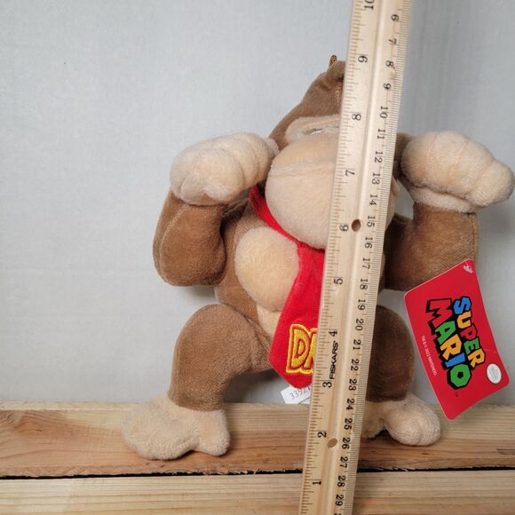 Super Mario Plush Donkey Kong w. Neck Tie - Approx 10" NWT - Picture 6 of 6